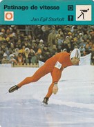 PATINAGE DE VITESSE, JAN EGIL STORHOLT, SKETNEHAGEN,   2 SCANS , FORMAT 12 X 16 NOORWEGEN - Figure Skating