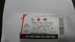 Israel-match Tickets-(10)-foot Ball-hapoel Tel Aviv-beiter Jerusalem-(20.2.2017)-(number-4646971)-payler - Eintrittskarten