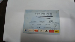 Israel-match Tickets-(21)-foot Ball-semi Final-natania,petah,kiryat Shemone,beer She-(7.5.2014)-(number-4836)-payler - Eintrittskarten