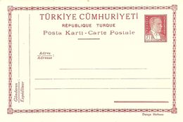 Turkey; 1938 Postal Stationery Isfila AN 161 - Entiers Postaux