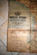 Carte Toilé De 1893 * Réseaux De Chemins De Fer * Ditot Bottin Paris , Sncf , Trains - Europa