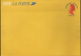 Enveloppe Entier SV Liberté Rouge Et Bleu, Format114x162mm Papier Jaune Intérieur Blanc Neuve - Enveloppes Types Et TSC (avant 1995)