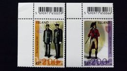 Island 1026/7 **/mnh, Uniformen: 200 Jahre Isländische Polizei - Ungebraucht