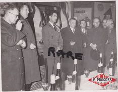 PHOTO ANCIENNE,SAINT ETIENNE,42,LA LOIRE,MAIRIE,MILITAIRE,POLITIQUE,INAUGURATION EXPOSITION AUX TROUPES COLONIALES - Places