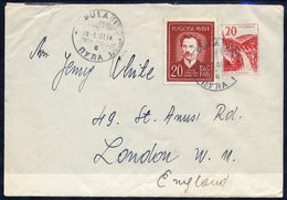 YUGOSLAVIA 1959 Construction Projects 20 D.envelope Used With Additional Franking.  Michel U42a - Interi Postali