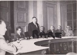 PHOTO ANCIENNE ,42,LA LOIRE,SAINT ETIENNE,MAIRIE,SALLE HOTEL DE VILLE,DISCOURS AU VIN D'HONNEUR DES EXPERTS COMPTABLES - Places