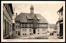 A9237 - Gernrode - Das Neue Rathaus - Bahnpost Frose Quedlinburg - Zug 683 - Gel 1915 - Lohse - Quedlinburg