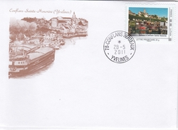 Enveloppe Avec Timbre Collector De Conflans Sainte Honorine - Collectors