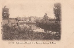 CONDE  -  59  -  Confluent De L'Escaut De La Haisne Et Du Canal De Mons - Conde Sur Escaut