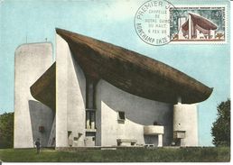 Ronchamp Chapelle De Notre Dame Du Haut  Haute Saone Jour D'émission 06/02/1965 - 1960-1969
