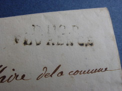 FIRENZE / Lett.PORT PAYÉ De FLORENCE (Dpt Conquis Arno) Pour CASTAGNETO (Cap.Régimt.de La Tour D'Auvergne) - 1792-1815: Veroverde Departementen