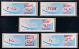 ATM, LSA, CROUZET, PAPIER COMETE, PNU 2.10, LETTRE 2.30, 4.20, J+1 6.20, J+2 11.00, PARIS DENFERT-ROCHEREAU, C001 75747 - 1981-84 LS & LSA Prototipos