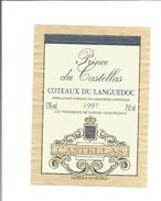 Etiquette De VIN DE FRANCE " COTEAUX DU LANGUEDOC - Prinde Du Castellas 1997 " - Languedoc-Roussillon