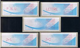 ATM, LSA, CROUZET, PAPIER COMETE,  PNU 2.20, LETTRE 2.50, 6.00, J+1 9.00, J+2 12.00 DE PARIS MOUFFETARD, C001 75505. - 1981-84 Types « LS » & « LSA » (prototypes)