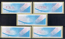 ATM, LSA, CROUZET, PAPIER COMETE,  PNU 2.20, LETTRE 2.50, 6.00, J+1 9.00, J+2 12.00 DE PARIS BIENVENUE, C001 75702. - 1981-84 LS & LSA Prototipi