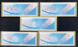 ATM, LSA, CROUZET, PAPIER COMETE,  PNU 2.20, LETTRE 2.50, 6.00, J+1 9.00, J+2 12.00 DE PARIS BIENVENUE, C001 75702. - 1981-84 LS & LSA Prototypes