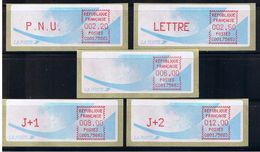 ATM, LSA, CROUZET, PAPIER COMETE,  PNU 2.20, LETTRE 2.50, 6.00, J+1 9.00, J+2 12.00 DE PARIS JEANNE D'ARC, C001 75663. - 1981-84 LS & LSA Prototipi