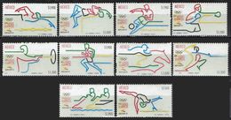 MEXICO 1992 - OLYMPICS BARCELONA 92 - YVERT Nº 1431-1440 - MICHEL 2296-2305 - SCOTT 1738-1747** - Unused Stamps