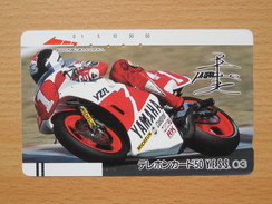 Japon Japan Free Front Bar, Balken Phonecard - 110-5579 / Motorbike Race / Yamaha, Michelin - Motos