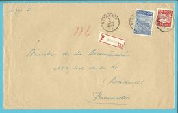 763+771 Op Brief Aangetekend Met Stempel MESSANCY (VK) - 1948 Export