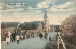 Pondrôme - Gare, Maison, Enfants - Colorisée - Circulé 1926 - LEGIA  Edit. Pochet Serville, Pondrôme - Beauraing