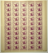 Maroc YT N° 167 - Feuille De 50 TP NEUFS ** - 1939-1942 - Daté 23/8/45 - Mosquée De Sefrou - Unused Stamps