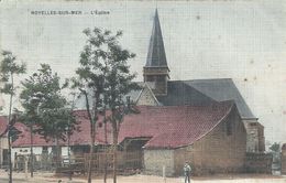 SOMME - 80 - NOYELLES SUR MER - L'église - Colorisée Toilée - Noyelles-sur-Mer