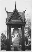 ¤¤  -  Carte-Photo Non Située   -  CAMBODGE  ??  -  Palais, Boudda, Statue  -  ¤¤ - Cambodge