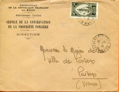 Maroc,Morocco,Marruecos; 1930 " Enveloppe Pour Poitiers " - Lettres & Documents