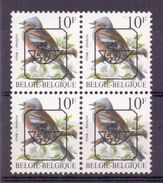 Belgie - 1992 - OBP - ** Preo - 834 P6a - Witte Gom - Blok   ** - Botvink - Vogels Andre Buzin - Typos 1986-96 (Oiseaux)