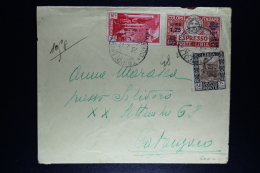 Libia:  Cover Tripoli To Catanzaro With Censor Cancels And Strip  1941 With Sa E 17 Espresso - Libië