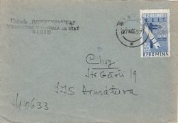 ASIT CONGRESS, STAMP ON COVER, 1957, ROMANIA - Brieven En Documenten