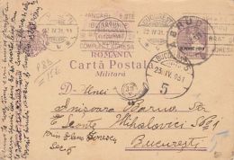 KING MICHAEL CHILD, MILITARY PC STATIONERY, ENTIER POSTAL, 1931, ROMANIA - Lettres & Documents