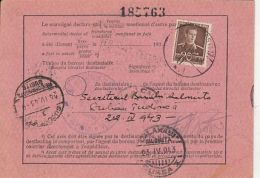 KING MICHAEL, STAMPS ON CONFIRMATION OF RECEIPT, 1943, ROMANIA - Brieven En Documenten