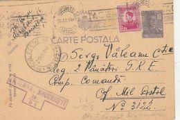 KING MICHAEL, CENSORED BUCHAREST 582/B1, POST OFFICE NR 3122, WW2, PC STATIONERY, ENTIER POSTAL, 1944, ROMANIA - Covers & Documents