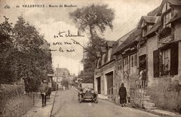 Delcampe - VILLERVILLE ROUTE DE HONFLEUR BELLE VOITURE - Villerville