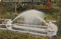 New York Saratoga Springs Fountain In Canfield Park - Saratoga Springs