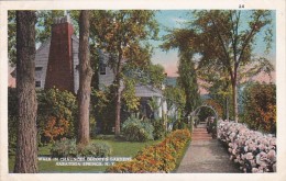 New York Saratoga Springs Walk In Chauncey Olcott's Gardens Curteich - Saratoga Springs