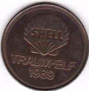 Germany Token SHELL TRAUM-ELF, Klaus Fichtel - Soccer Player , Brass, Laiton - Professionnels/De Société