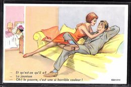 REPRODUCTION ILLUSTRATION - Illustration De Carrière - Couple Et Amant - Carrière, Louis