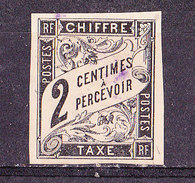 Colonie Francesi Emissioni Generali 1884 T.T. 2 Cent Usato - Impuestos