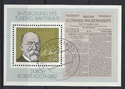 Germany (DDR) 1982  Robert Koch (o) Mi.2685 (block 67) - Bloques