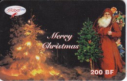TARJETA DE BELGICA DE NAVIDAD - MERRY CHRISTMAS - PAPA NOEL - GLOBAL LINE - Noel