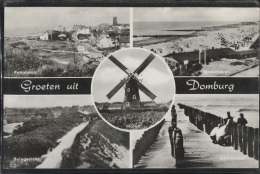 CPSM - DOMBURG - GROETEN Uit …(Multivues) - Edition G.J.Rijnten /N°165 - Domburg
