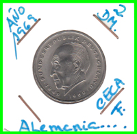 ALEMANIA  - GERMANY -  MONEDA DE 2.00 DM.  AÑO 1969-F  Konrad Adenauer - 2 Mark