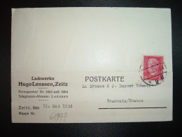 CP TP 15 OBL.11 5 34 ZEITZ + Lackwerke Hugo Lenssen - Briefe U. Dokumente