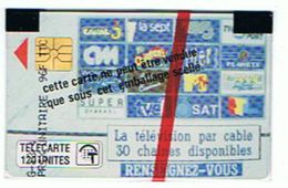 CARTE NEUVE SOUS BLISTER STE MONEGASQUE DES EAUX   LA TELEVISION PAR CABLE 120 UNITES      ***  RARE   SAISIR *** - Monaco