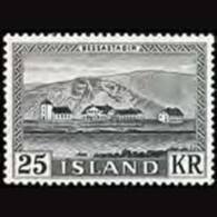 ICELAND 1957 - Scott# 305 President Residence Set Of 1 MNH - Unused Stamps