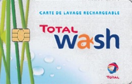 # Carte A Puce Portemonnaie Lavage Total - 700 Stations - Plante Et Gouttes - Carte De Lavage Rechargeable - TBE - Autowäsche