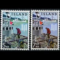 ICELAND 1963 - Scott# 354-5 FAO-Fishing Boat Set Of 2 MNH - Neufs